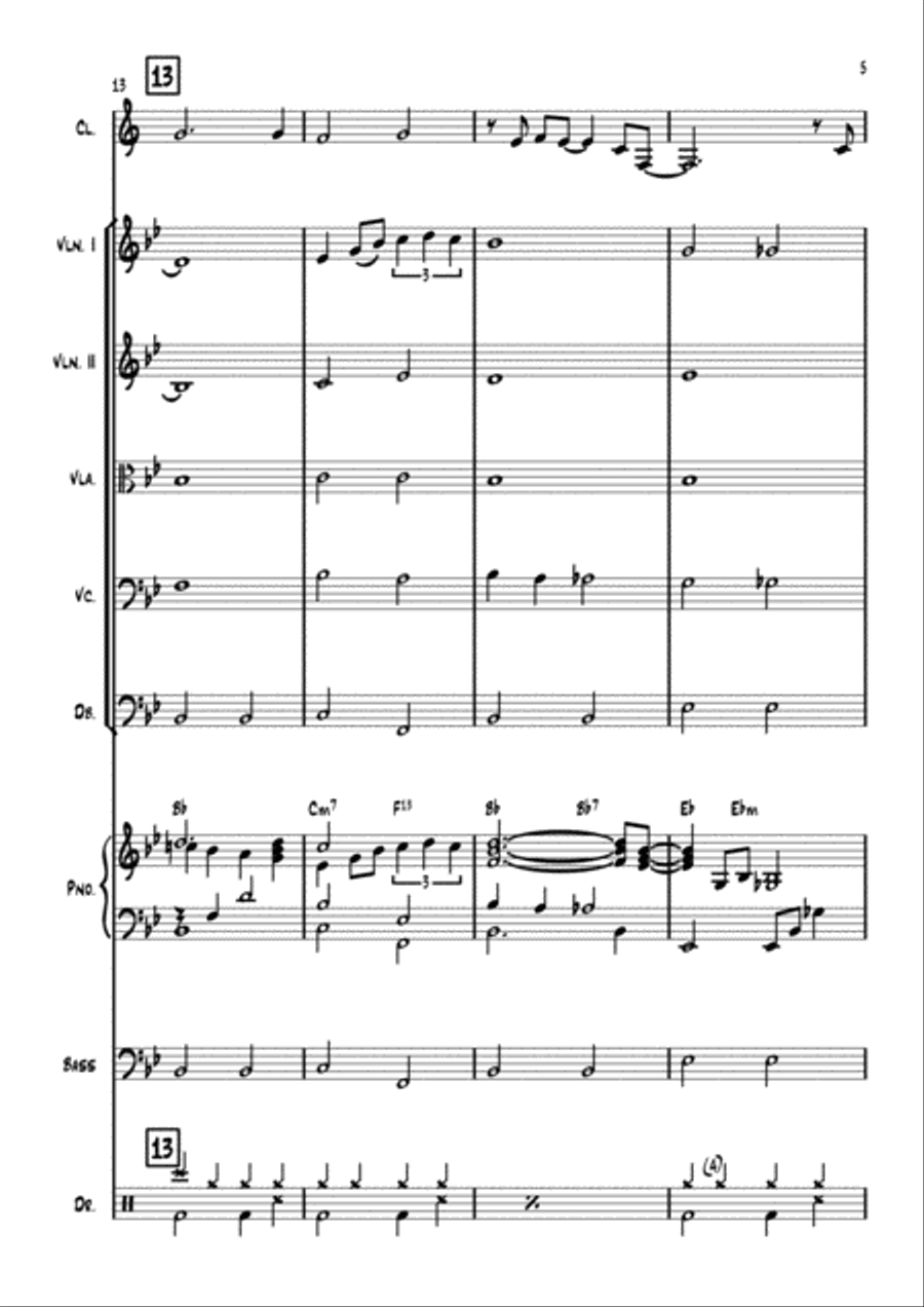 Stranger On The Shore String Orchestra scores gallery preview page 5