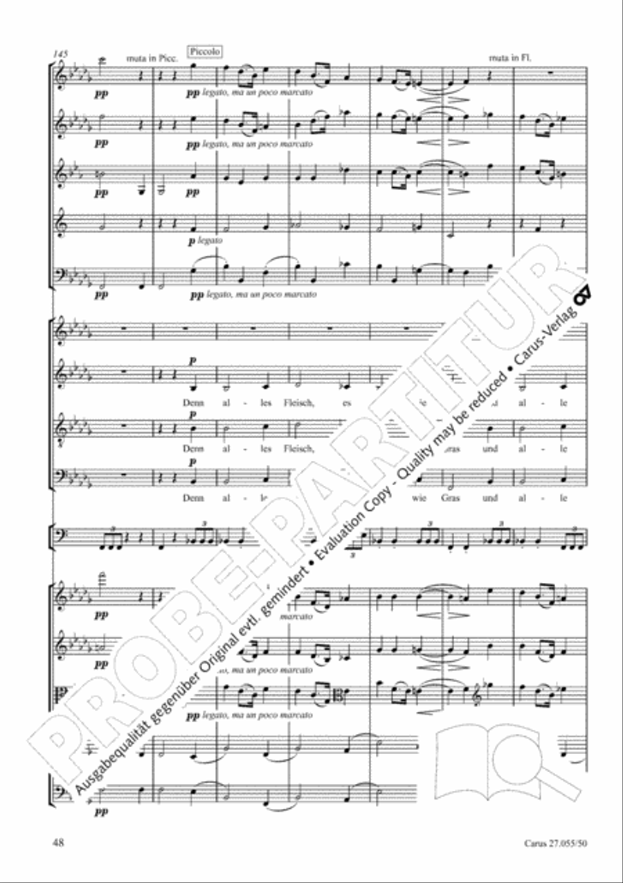 Ein Deutsches Requiem (German Requiem) 4-Part scores gallery preview page 55