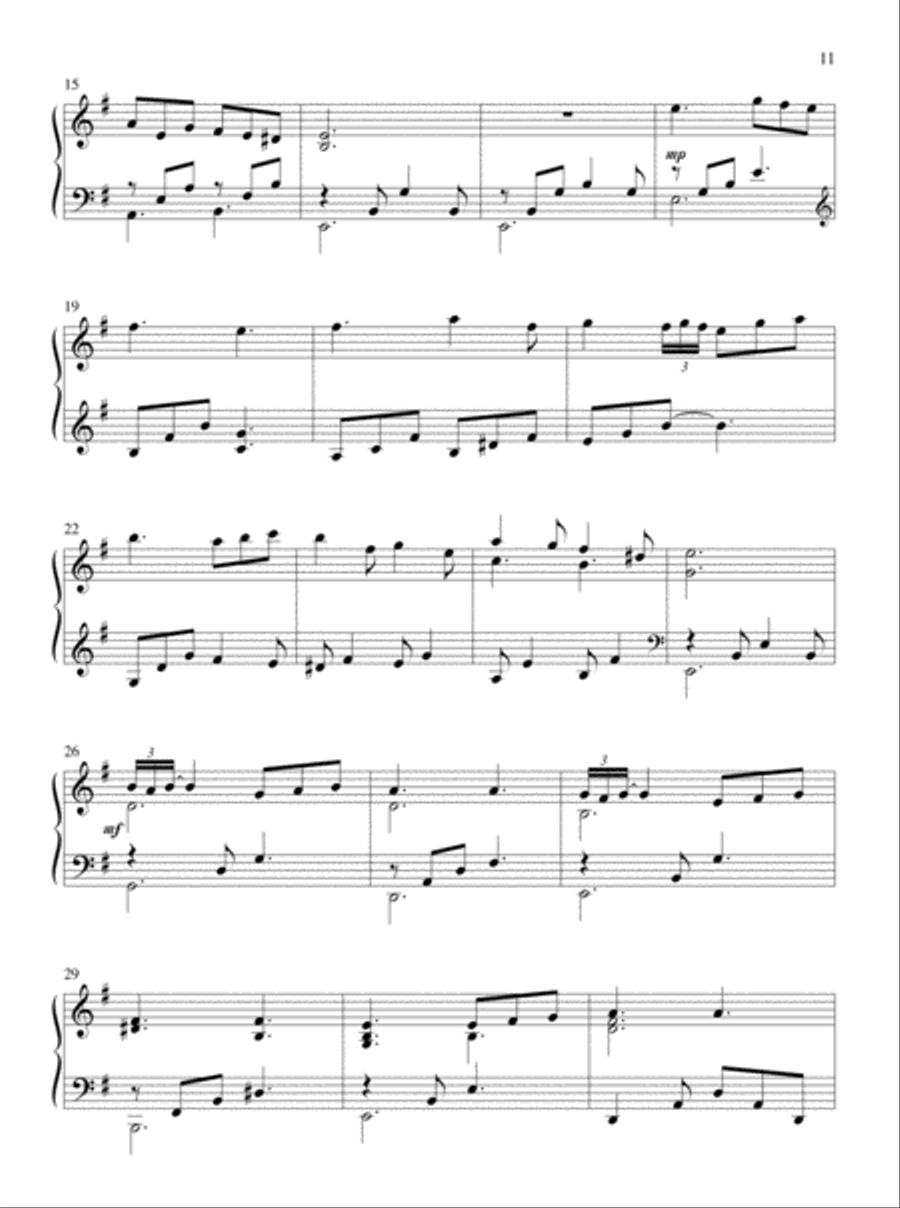 Let All Things Their Creator Bless! Piano Solo scores gallery preview page 6