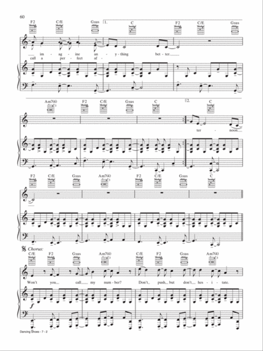 Dancing Shoes Piano, Vocal, Guitar scores gallery preview page 2