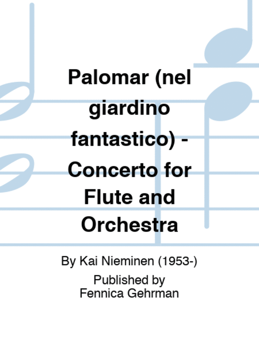 Palomar (nel giardino fantastico) - Concerto for Flute and Orchestra Flute Solo scores gallery preview page 1