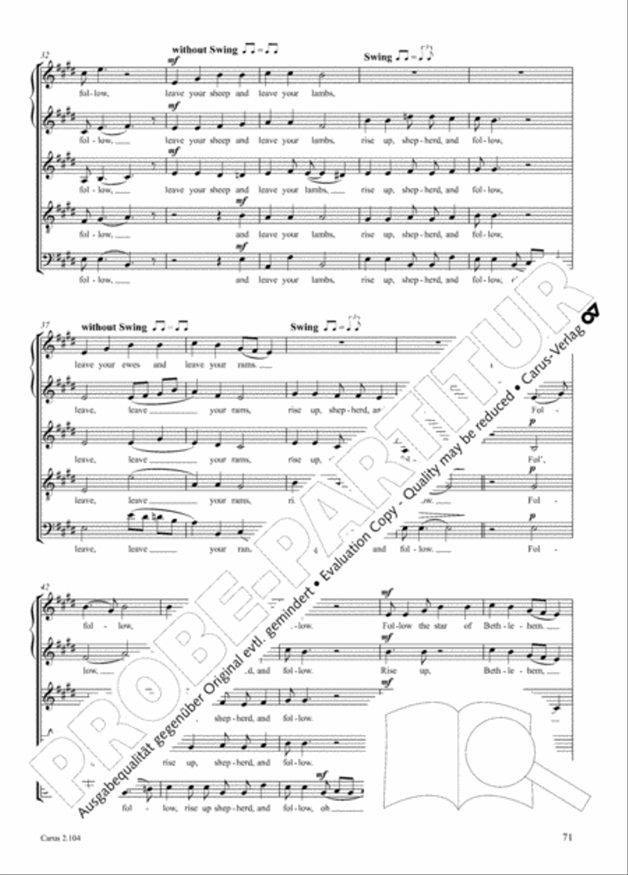 Hallelujah. Gospels and Spirituals for mixed choir Mixed Choir scores gallery preview page 59