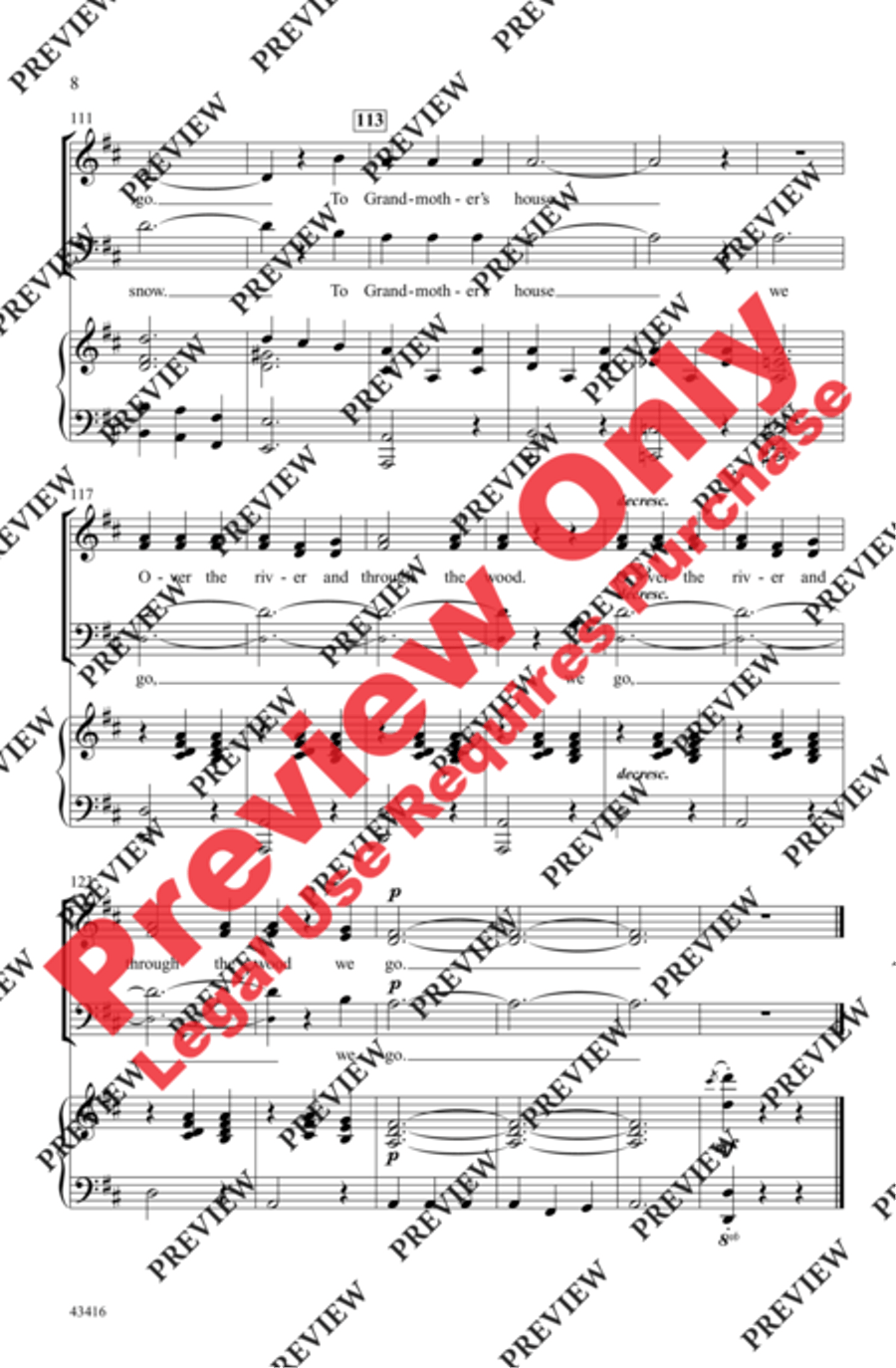 Over the River Over the River 3-Part scores gallery preview page 8