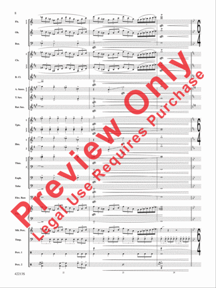 At the Movies with Hans Zimmer Concert Band scores gallery preview page 9