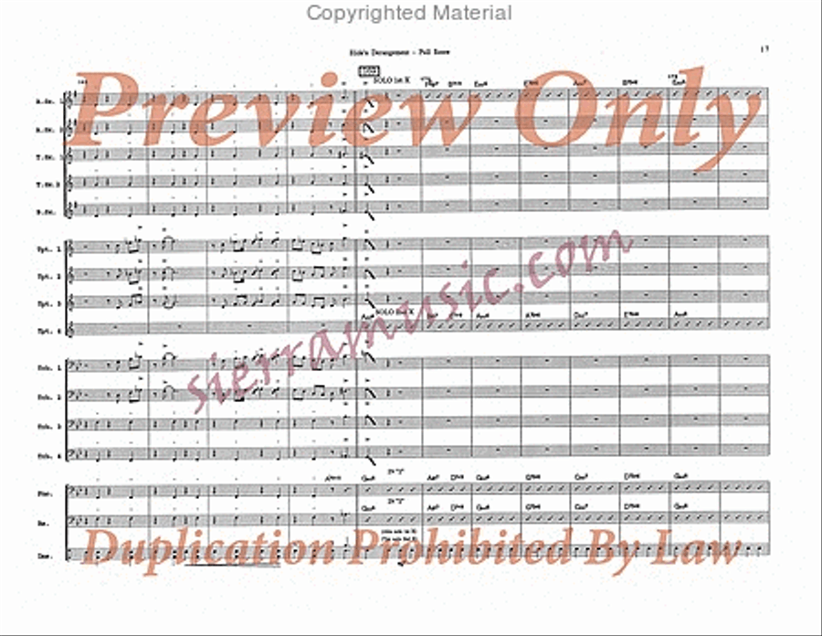 Slide's Derangement Slide's Derangement Big Band scores gallery preview page 18