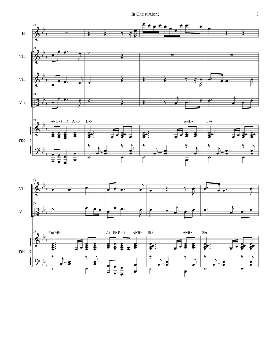 In Christ Alone String Duet scores gallery preview page 3