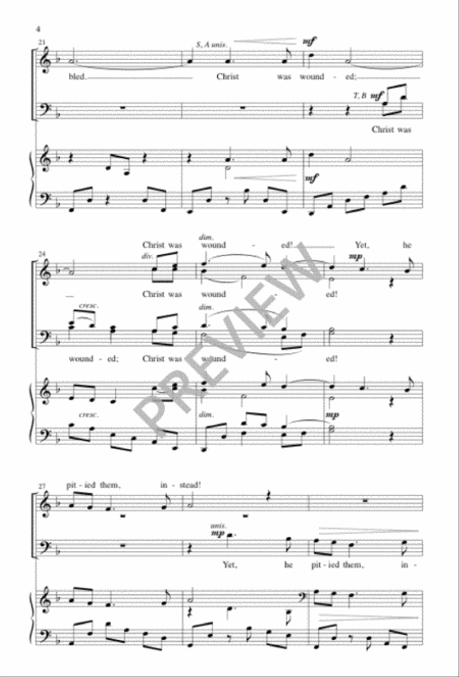 Made of Thorns, a Crown Was Braided 4-Part scores gallery preview page 4