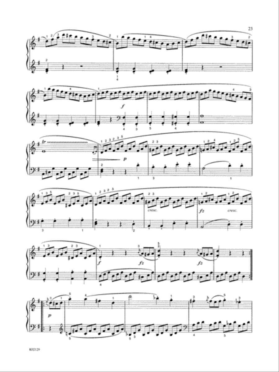 Clementi: Six Sonatinas, Op. 36, No. 5 Piano Solo scores gallery preview page 2
