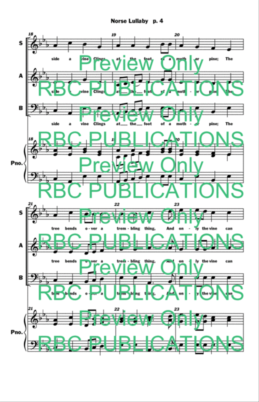 Norse Lullaby (SAB) Norse Lullaby (SAB) 3-Part scores gallery preview page 6