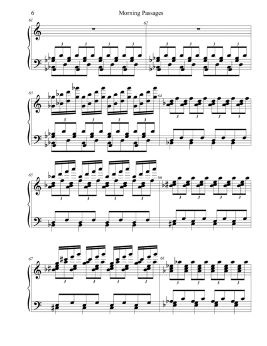 Morning Passages Handbell Choir scores gallery preview page 6