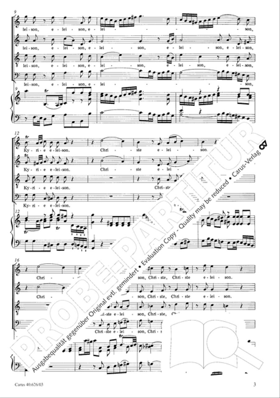 Mass in C Major 4-Part scores gallery preview page 10