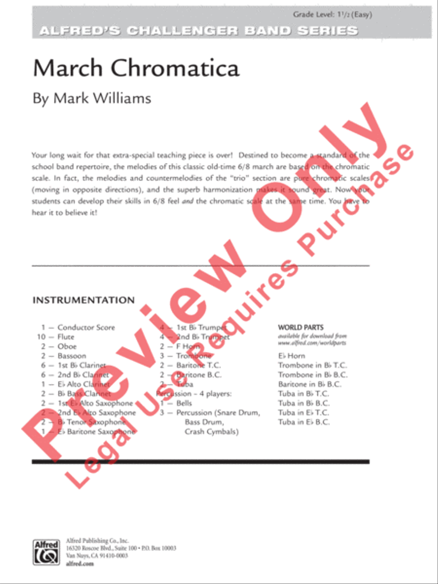 March Chromatica March Chromatica Concert Band scores gallery preview page 2