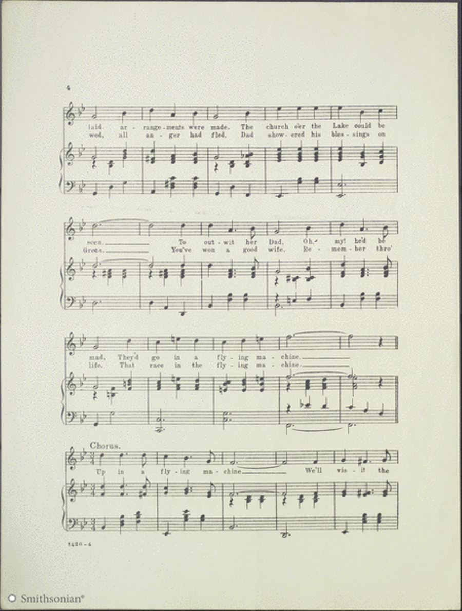 Eloped in A Flying Machine Piano, Vocal scores gallery preview page 4