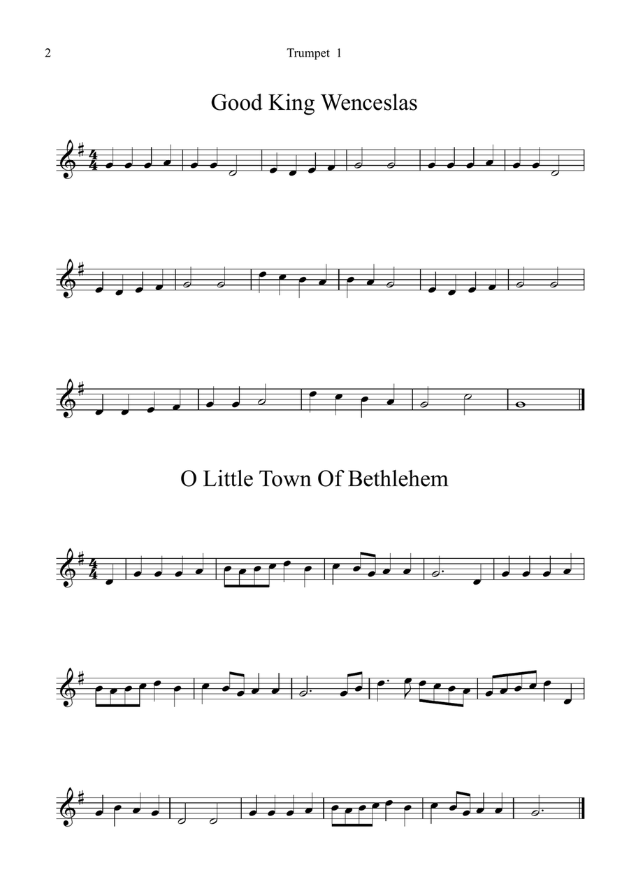 8 Christmas Duets For Trumpet Trumpet Duet scores gallery preview page 6