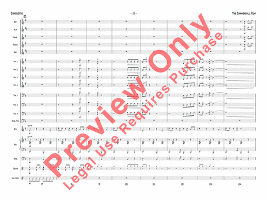 The Cannonball Run Jazz Ensemble scores gallery preview page 14