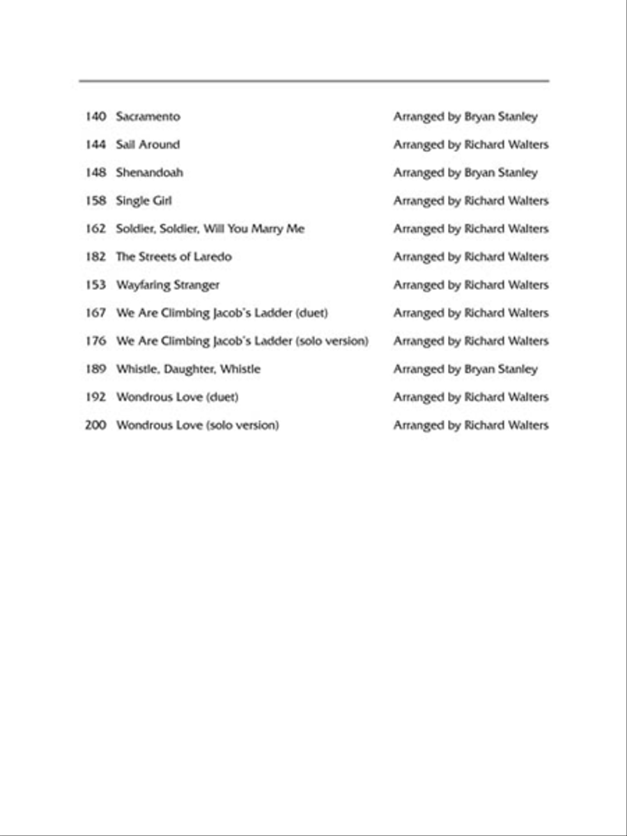 American Folksongs Low Voice scores gallery preview page 6