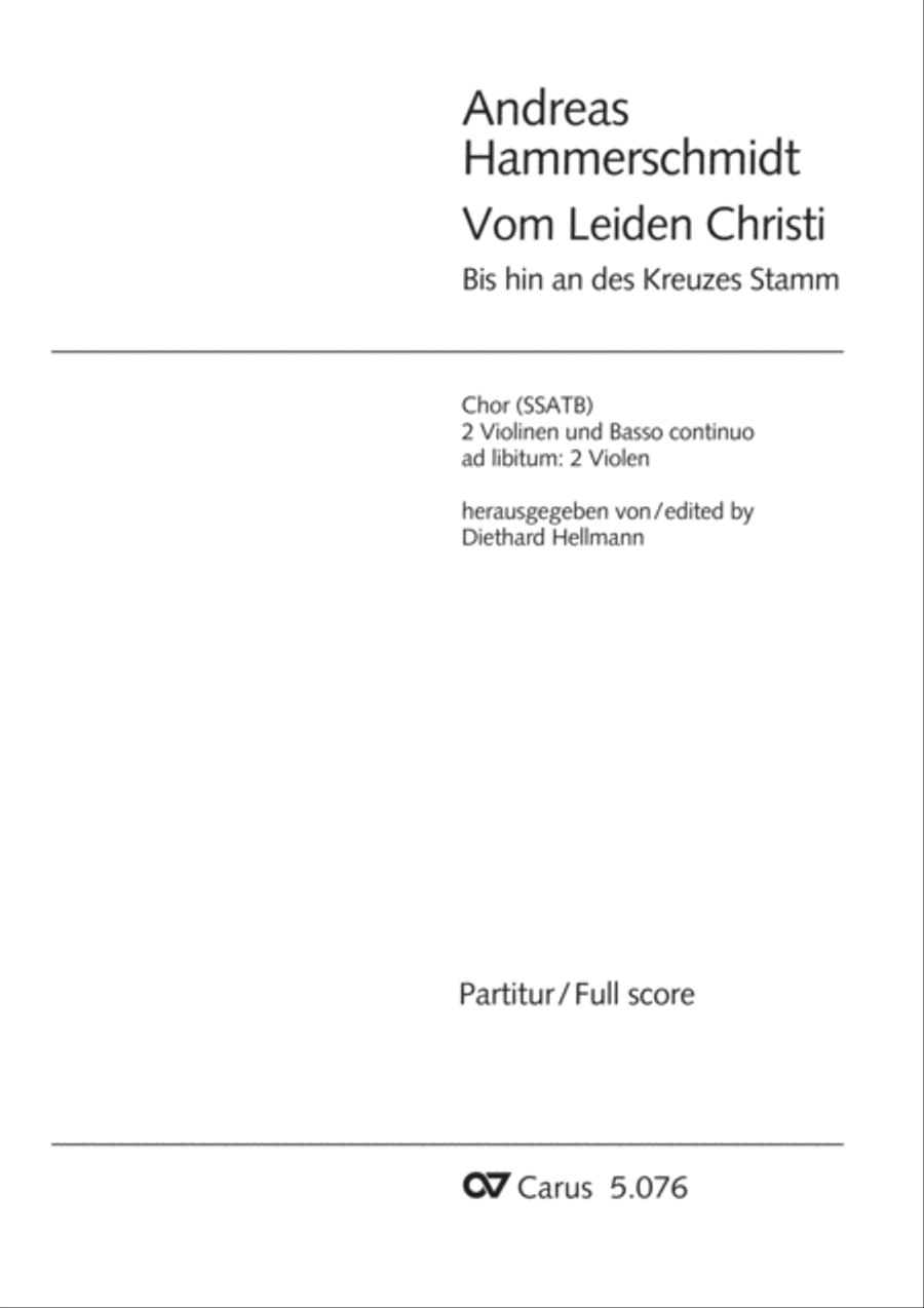 Vom Leiden Christi SSATB scores gallery preview page 2