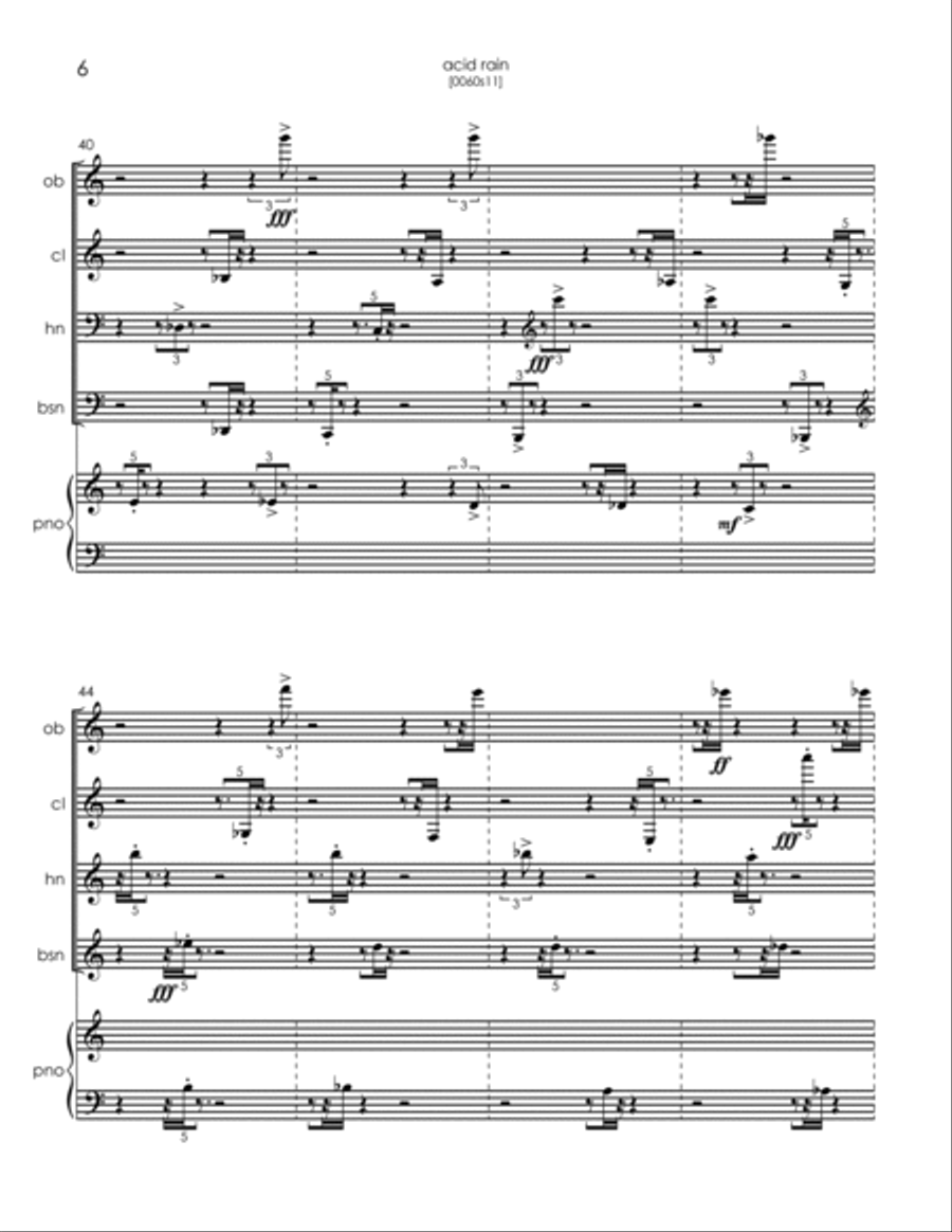 Acid Rain Small Ensemble scores gallery preview page 6