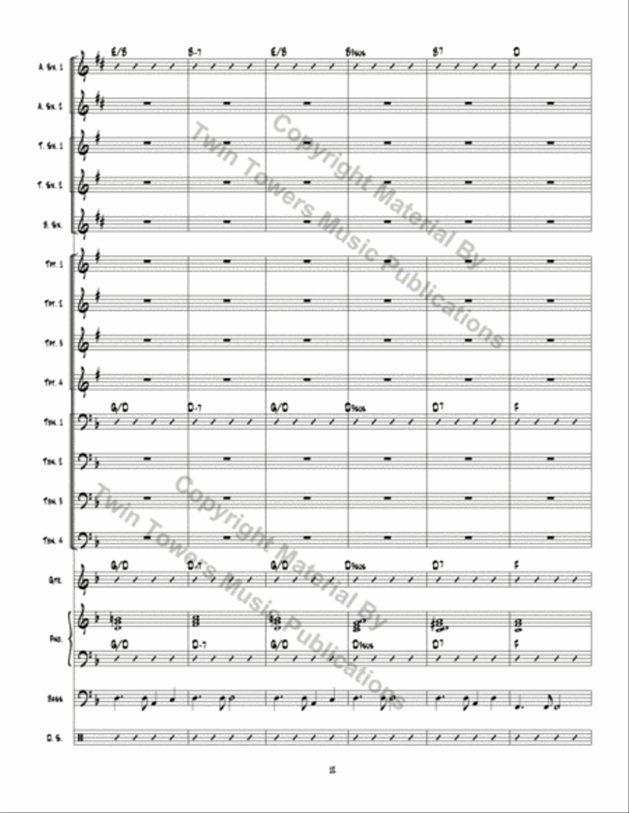 Table Time Table Time Jazz Ensemble scores gallery preview page 13