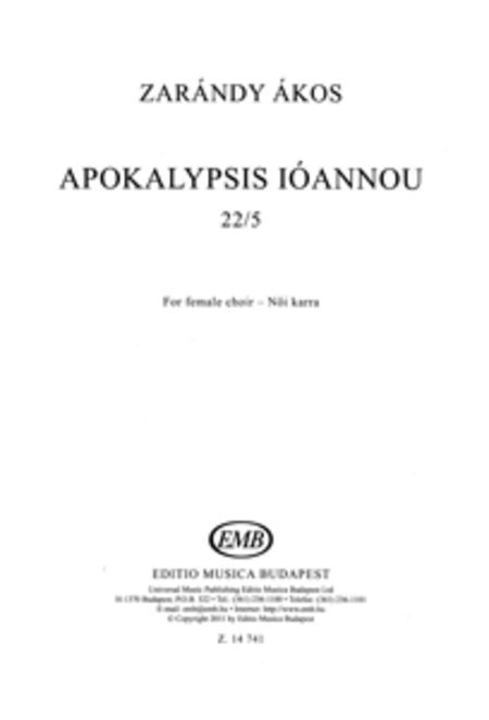 Apokalypsis Ioannou 22-5