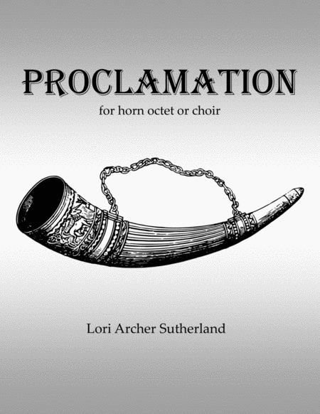 Proclamation Horn - Digital Sheet Music