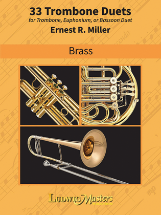 Book cover for 33 Trombone Duets
