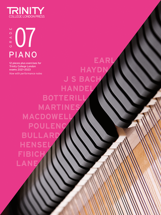 Book cover for Piano Exam Pieces Plus Exercises 2021-2023: Grade 7