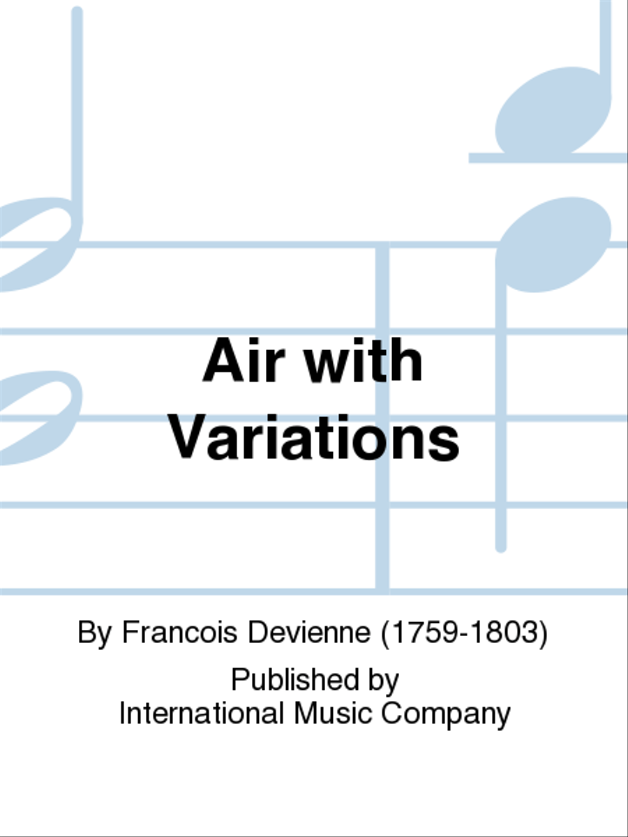 Air With Variations Flute Duet scores gallery preview page 1