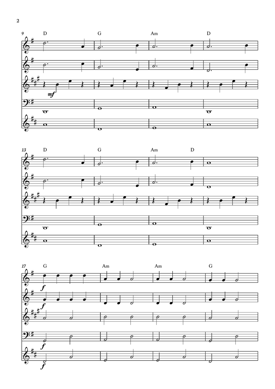 Yellow Submarine Woodwind Quintet scores gallery preview page 2