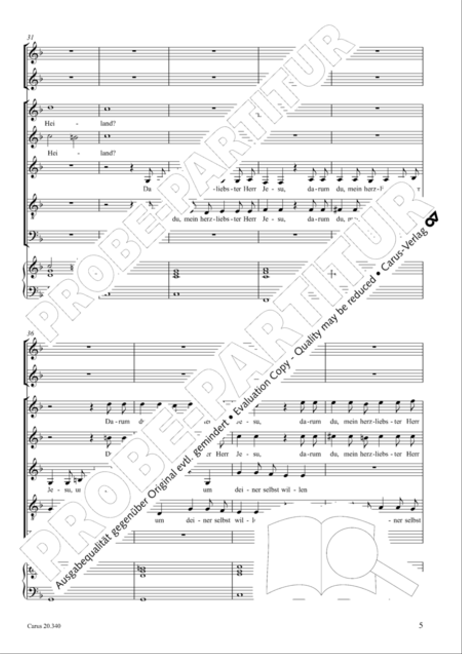 O du allersu!ester und liebster Herr Jesu SSATB scores gallery preview page 6