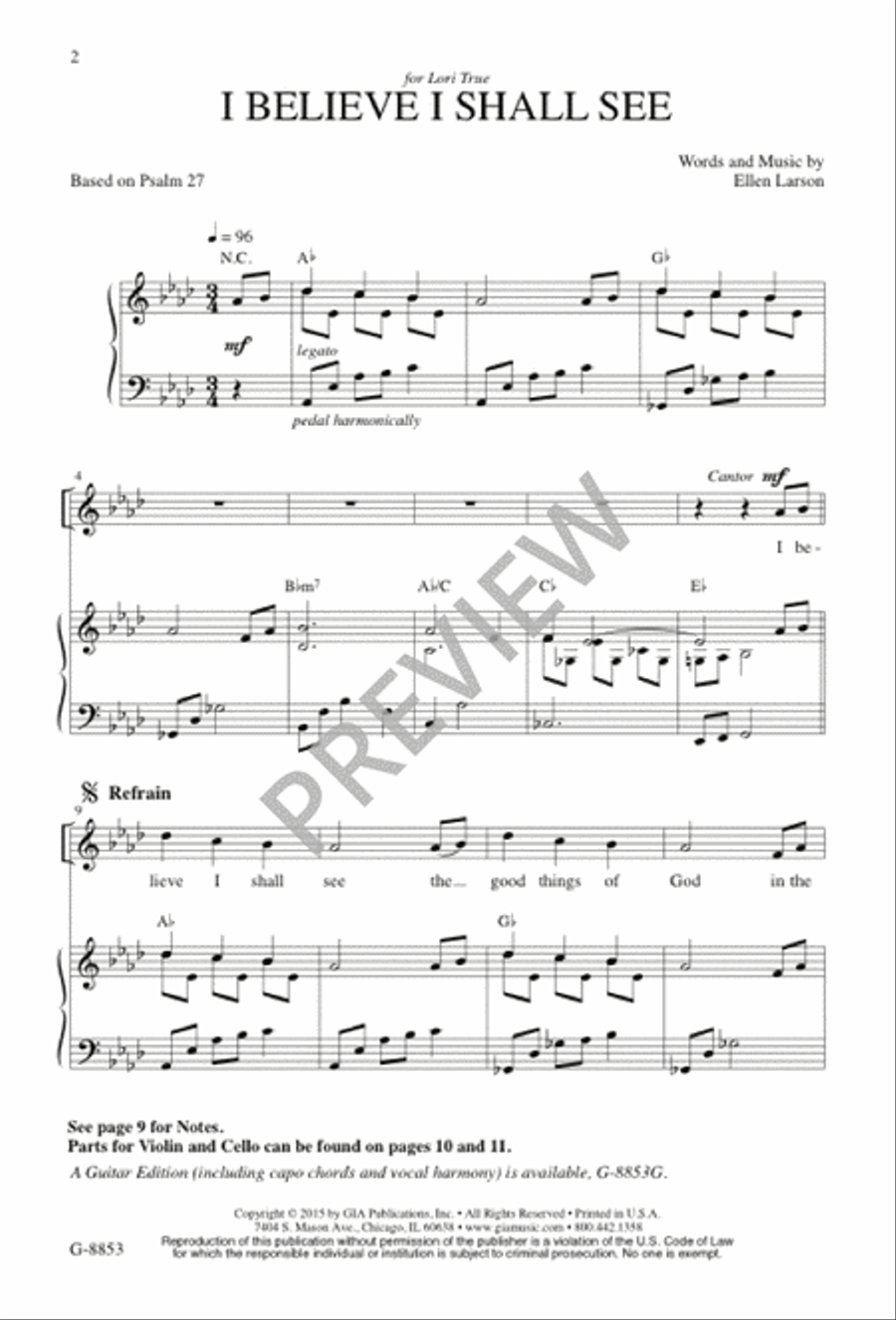 I Believe I Shall See SA scores gallery preview page 3