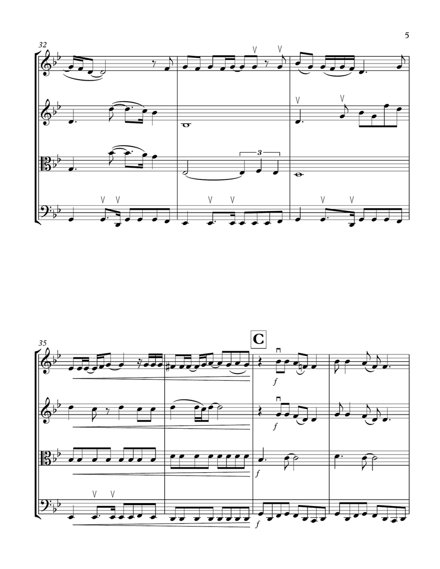 Billie Jean String Quartet scores gallery preview page 5