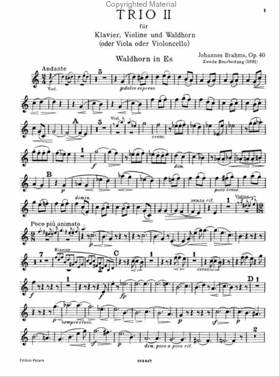 Trio, Opus 40 Trio, Opus 40 Cello scores gallery preview page 5