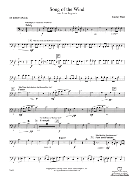 Song of the Wind: 1st Trombone