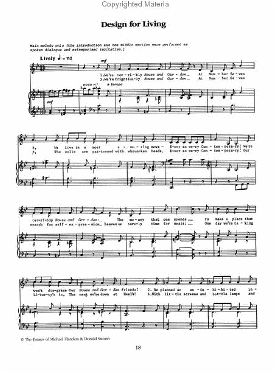 The Songs of Michael Flanders & Donald Swann Voice scores gallery preview page 3