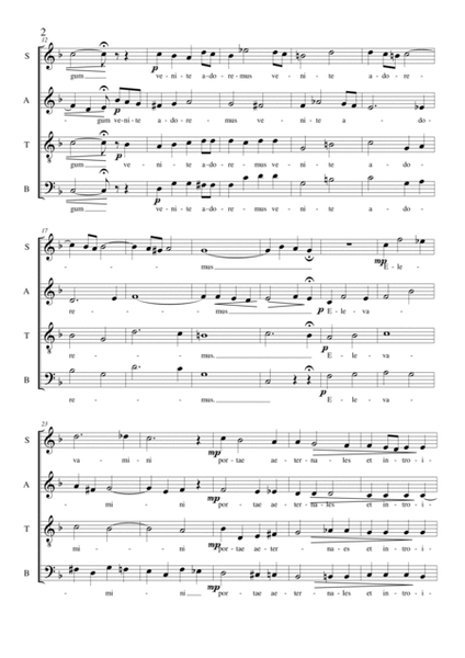 Jesum Christum regem - Antiphona for Choir SATB a cappella image number null