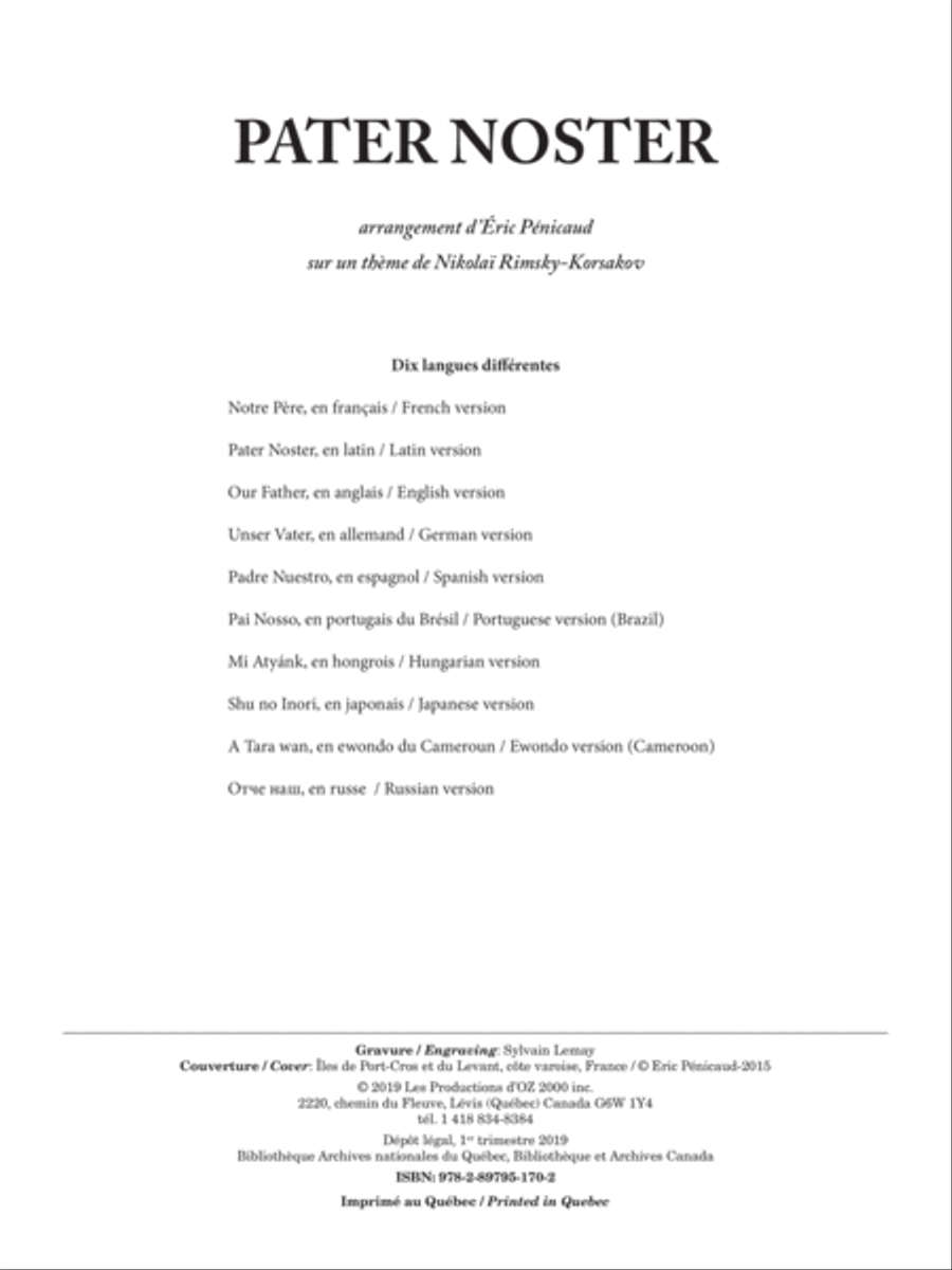 Pater Noster Classical Guitar scores gallery preview page 1