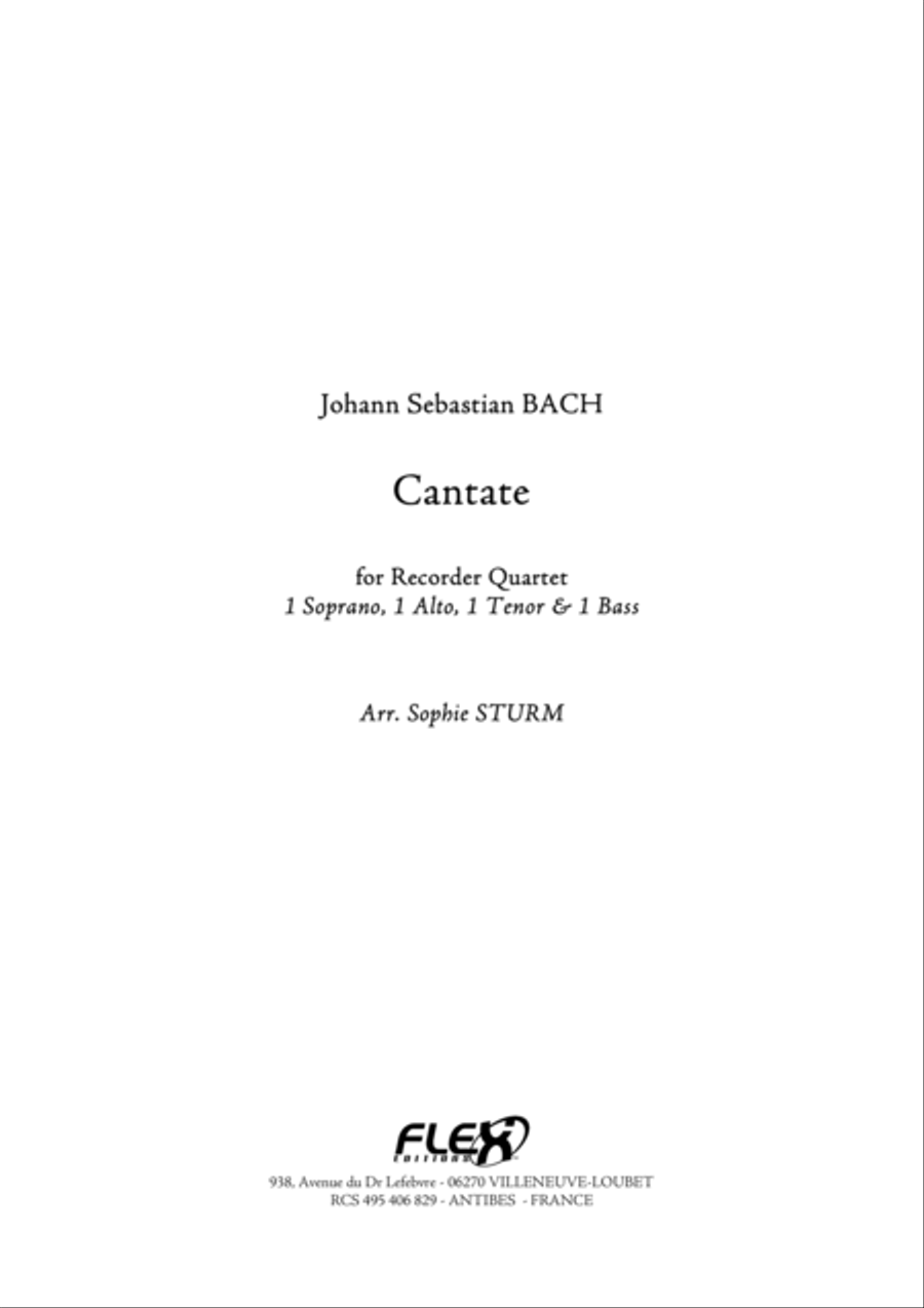 Cantate Cantate Soprano Recorder scores gallery preview page 1