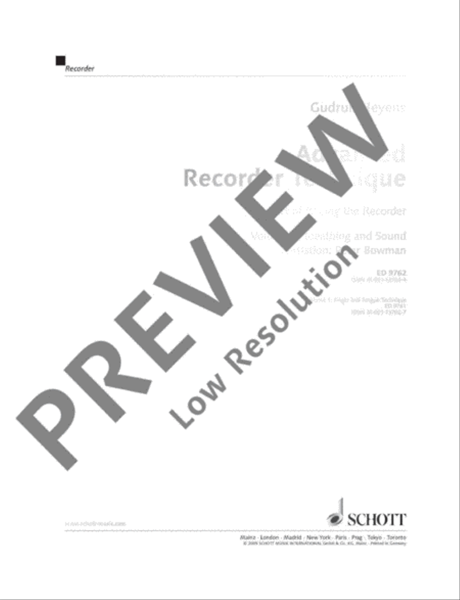 Advanced Recorder Technique Soprano Recorder scores gallery preview page 2