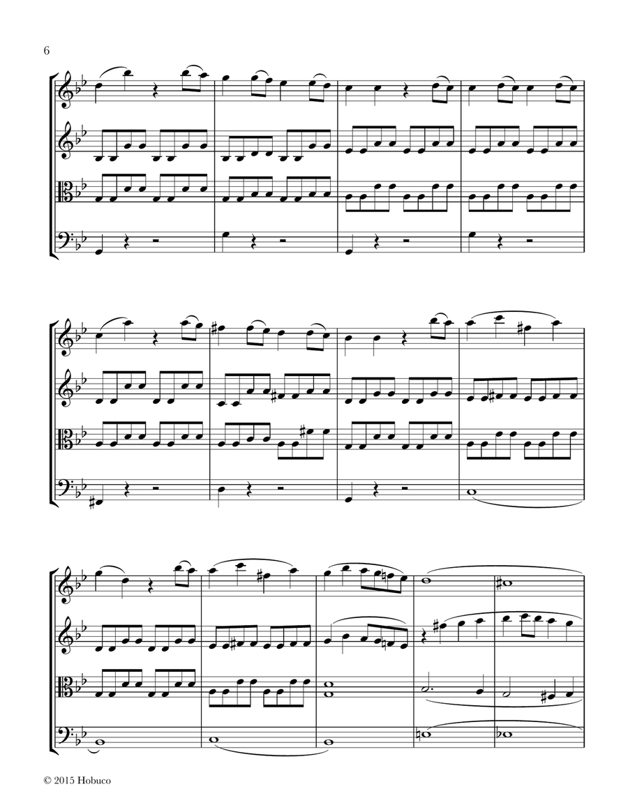 Rumpelstiltskin Meets Mozart for String Quartet String Quartet scores gallery preview page 6