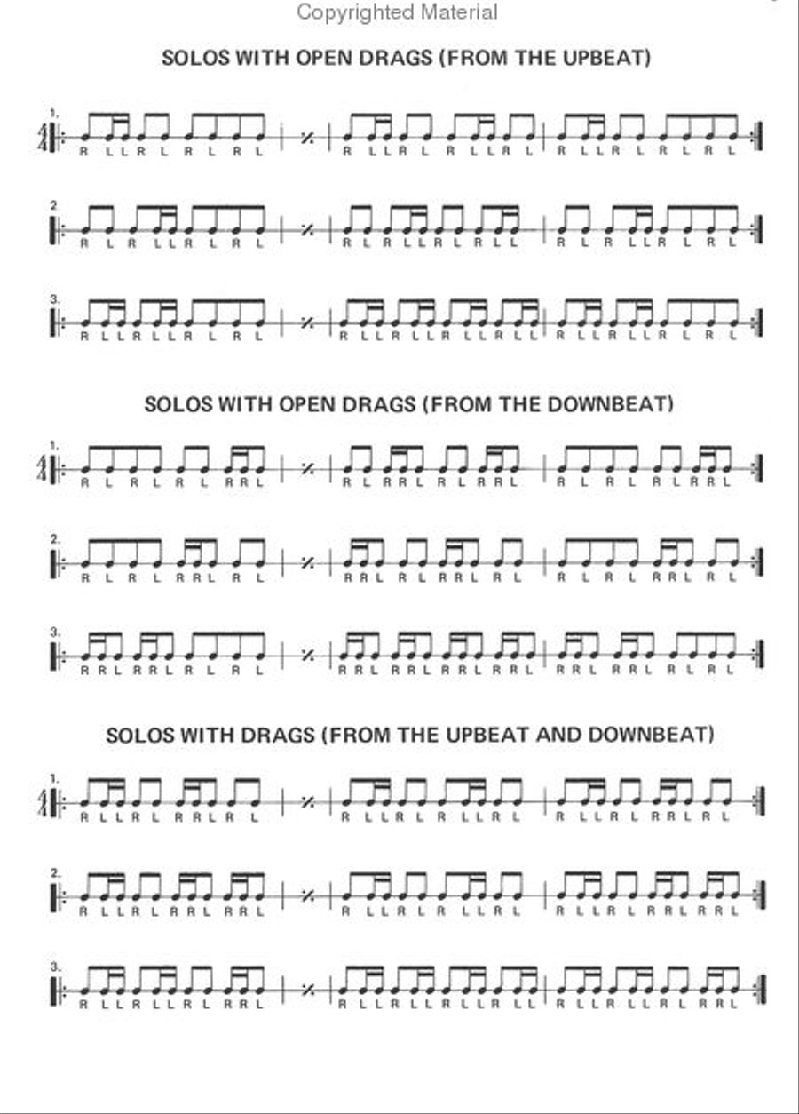 Easy Drum Solos To Develop Technique Drums scores gallery preview page 3