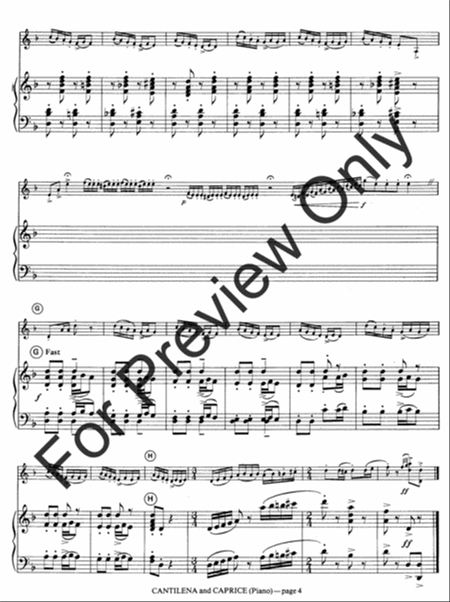 Cantilena and Caprice B-Flat Trumpet scores gallery preview page 7