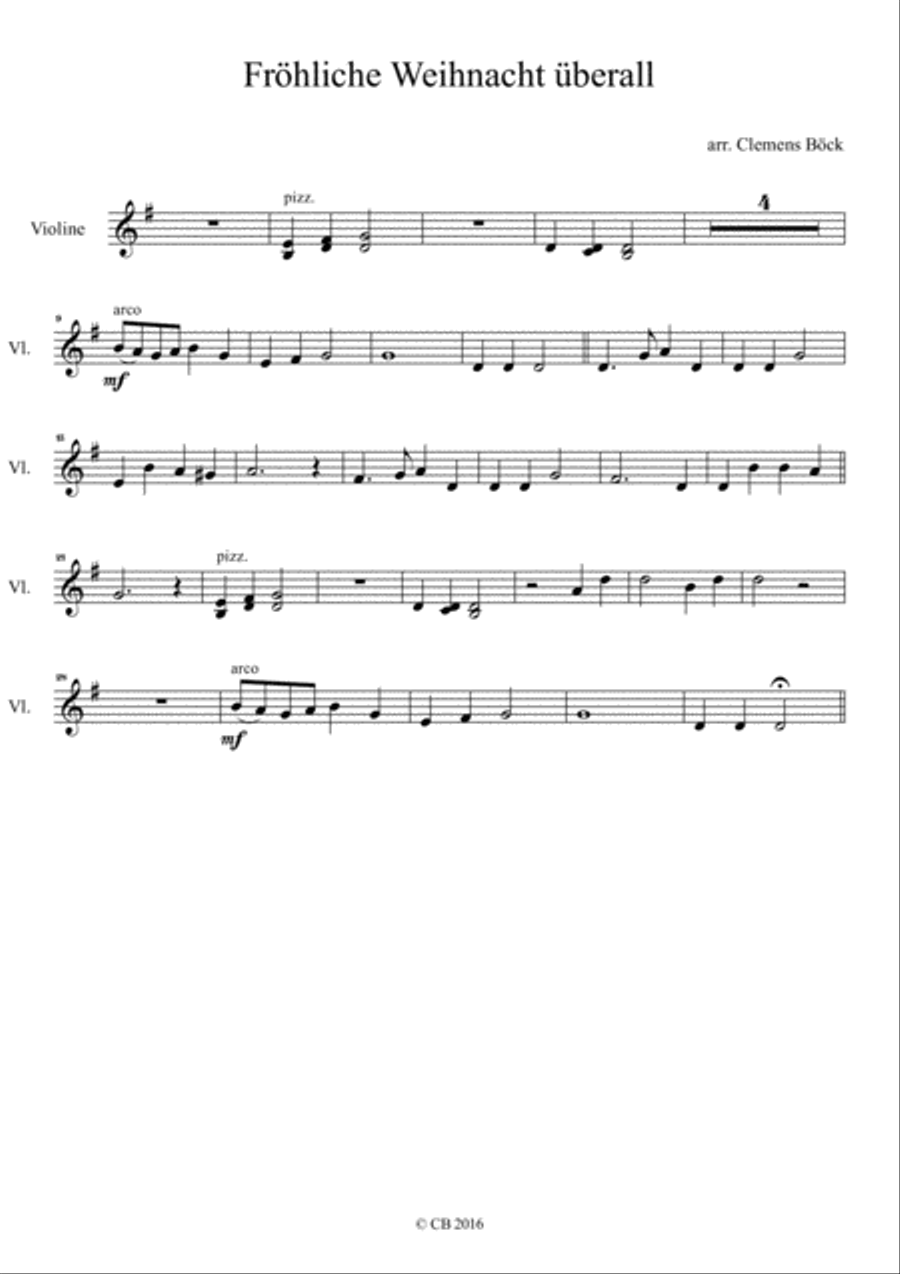 Fröhliche Weihnacht überall! Piano Trio scores gallery preview page 4