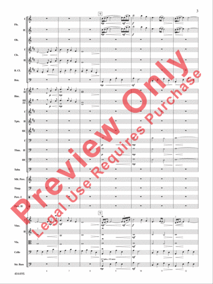 The Hobbit: An Unexpected Journey, Suite from Full Orchestra scores gallery preview page 36