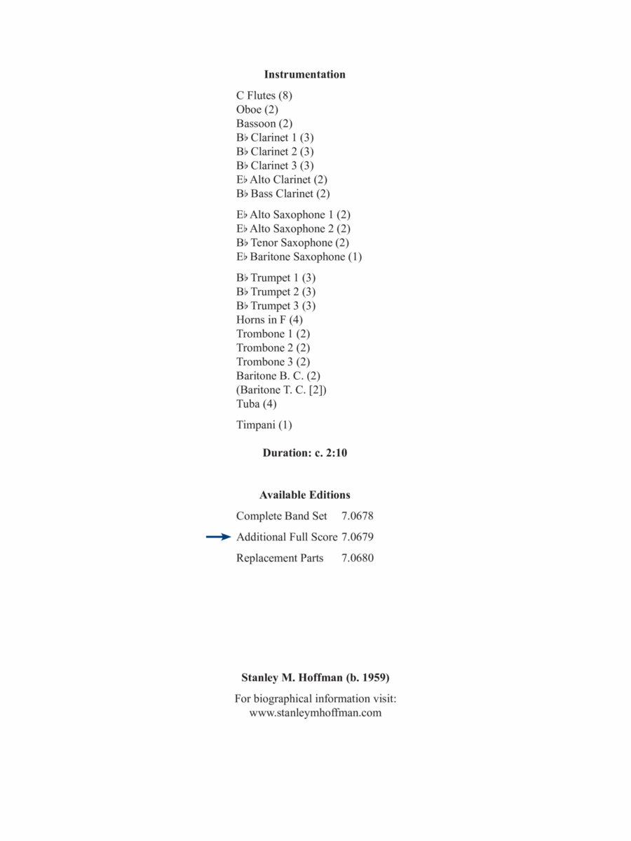 Es ist ein Ros' entsprungen (Downloadable Additional Full Score) Concert Band scores gallery preview page 1