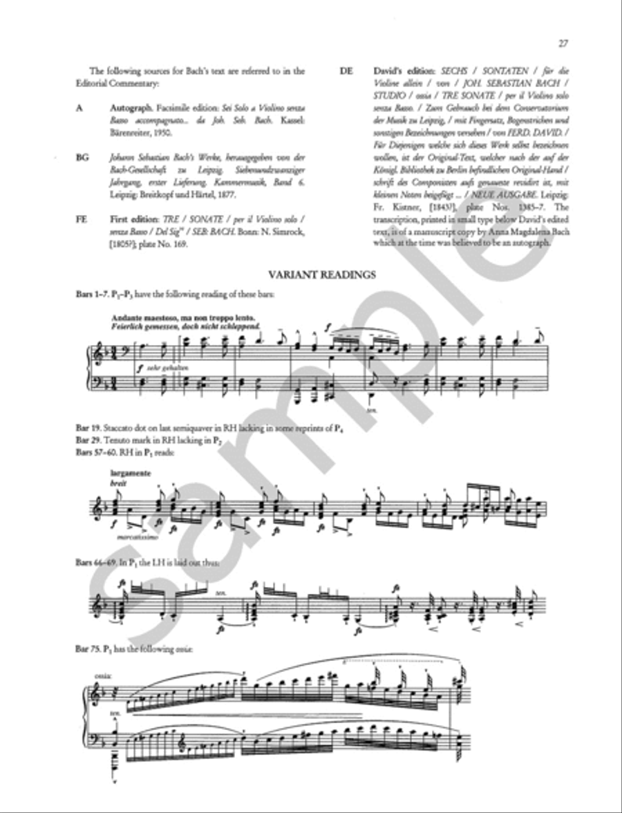Chaconne in D minor Violin Solo scores gallery preview page 6