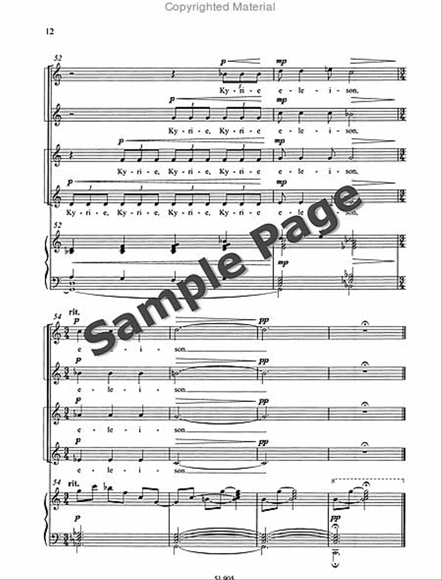 Missa Brevis Missa Brevis SSAA scores gallery preview page 13
