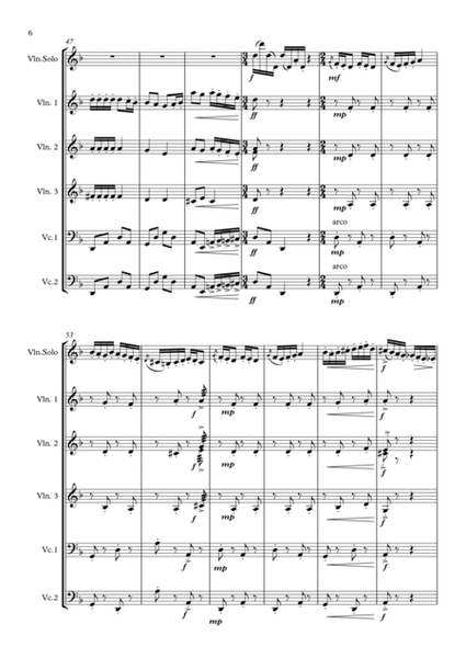 Andante For Solo Violin and Strings (School Arrangement)