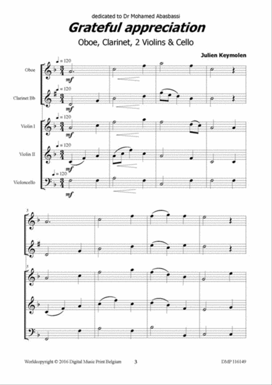 Grateful Appreciation Grateful Appreciation Set of Parts scores gallery preview page 2