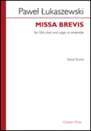 Missa Brevis Vocal Score SSA, Organ